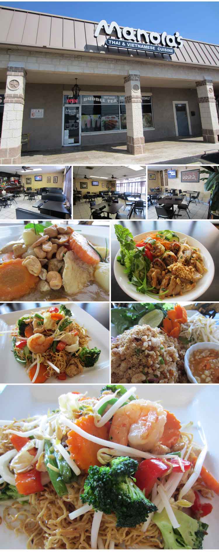 Manolas Thai and Vietnamese Cuisine San Antonio Restaurant